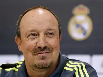 Rafa Benítez, en rueda de prensa Rafa Benítez, en rueda de prensa
