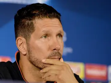 Simeone, en rueda de prensa Simeone, en rueda de prensa