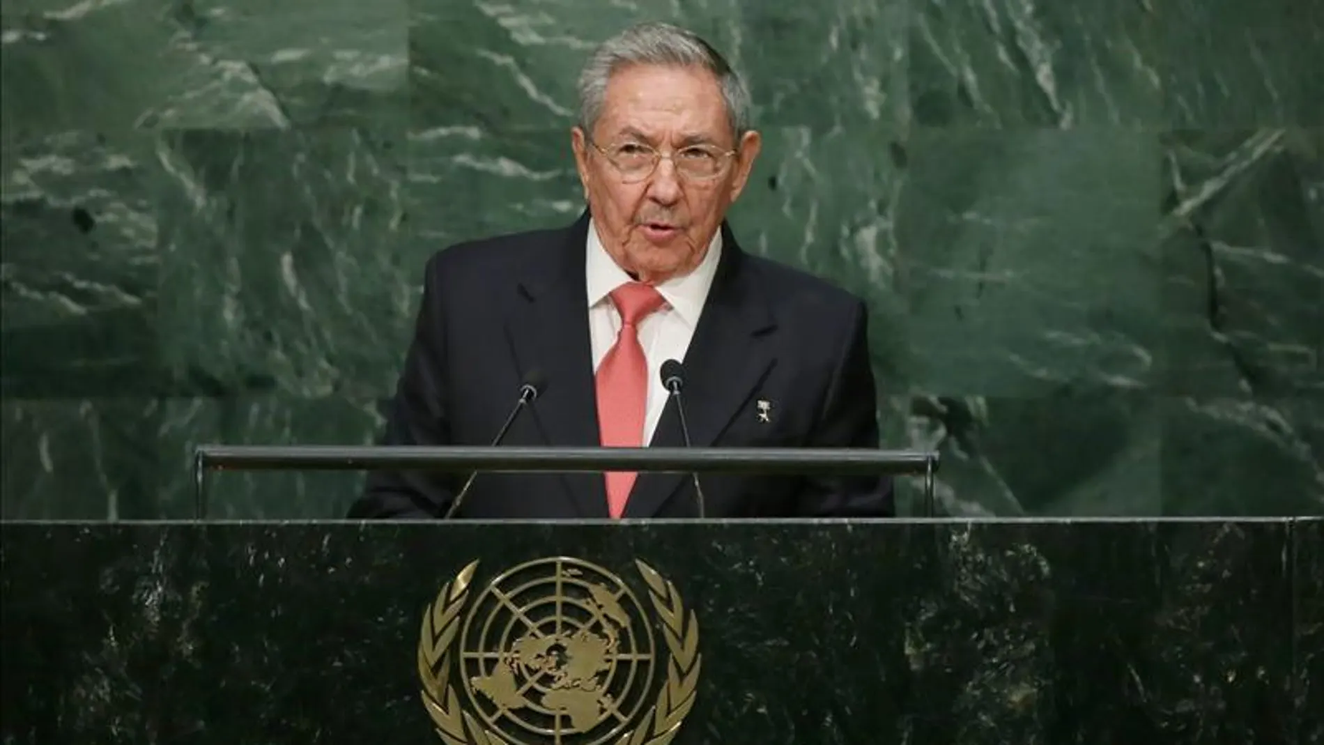 El presidente cubano Raúl Castro, durante su primera comparecencia en las Naciones Unidas El presidente cubano Raúl Castro, durante su primera comparecencia en las Naciones Unidas