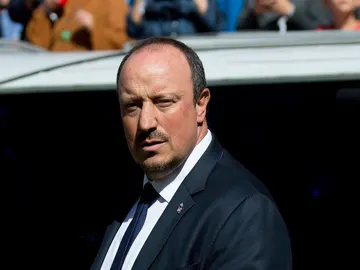 Rafa Benítez, durante un partido con el Real Madrid Rafa Benítez, durante un partido con el Real Madrid