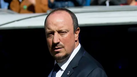 Rafa Benítez, durante un partido con el Real Madrid Rafa Benítez, durante un partido con el Real Madrid