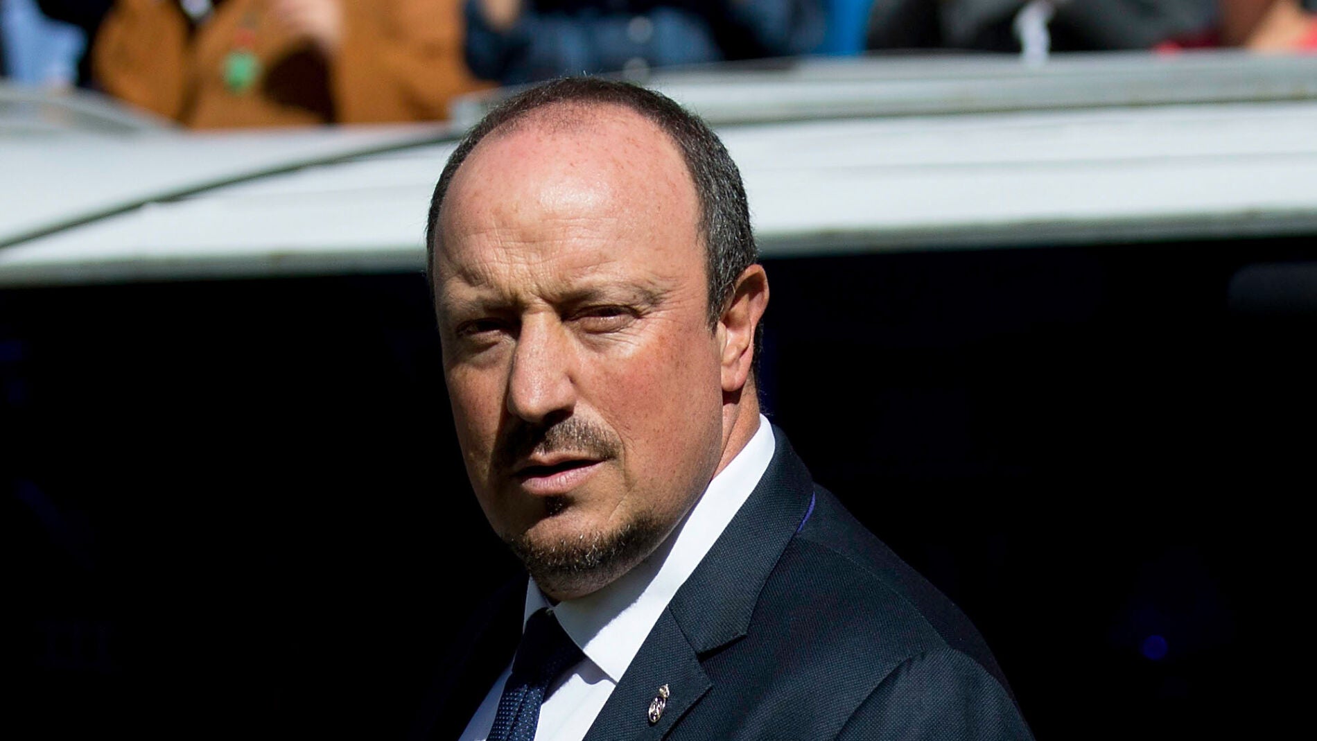 Rafa Ben&iacute;tez, durante un partido con el Real Madrid