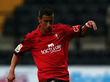 Alex Berenguer, jugando con el Osasuna Alex Berenguer, jugando con el Osasuna