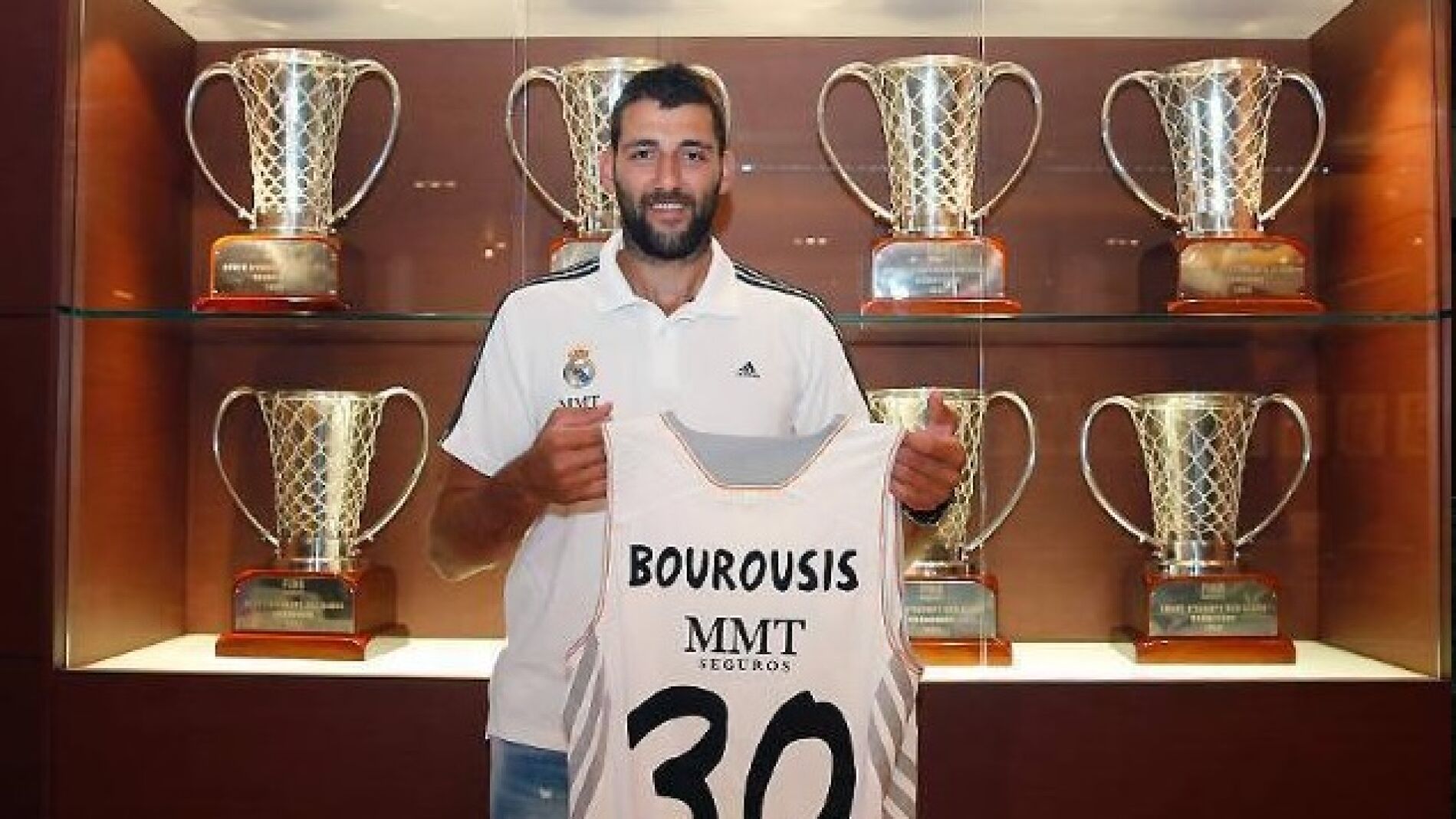 Borousis, durante su etapa en el Real Madrid