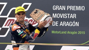 Oliveira, en el podio de Motorland