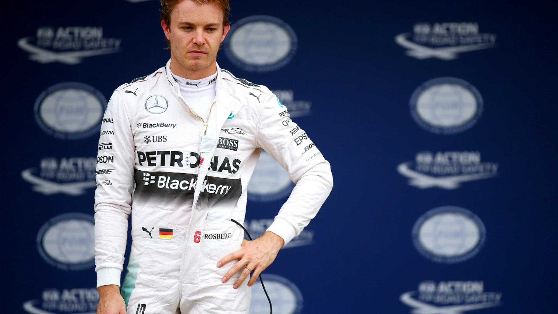 Rosberg, con cara de circunstancias