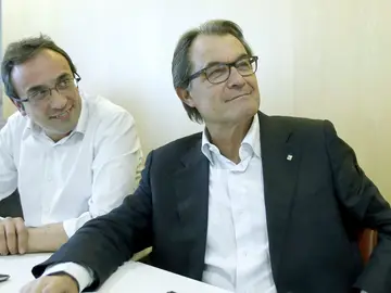 El presidente de la Generalitat en funciones, Artur Mas, en la reunión de CDC El presidente de la Generalitat en funciones, Artur Mas, en la reunión de CDC