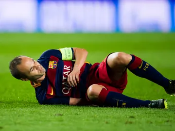 Andrés Iniesta, lesionado Andrés Iniesta, lesionado