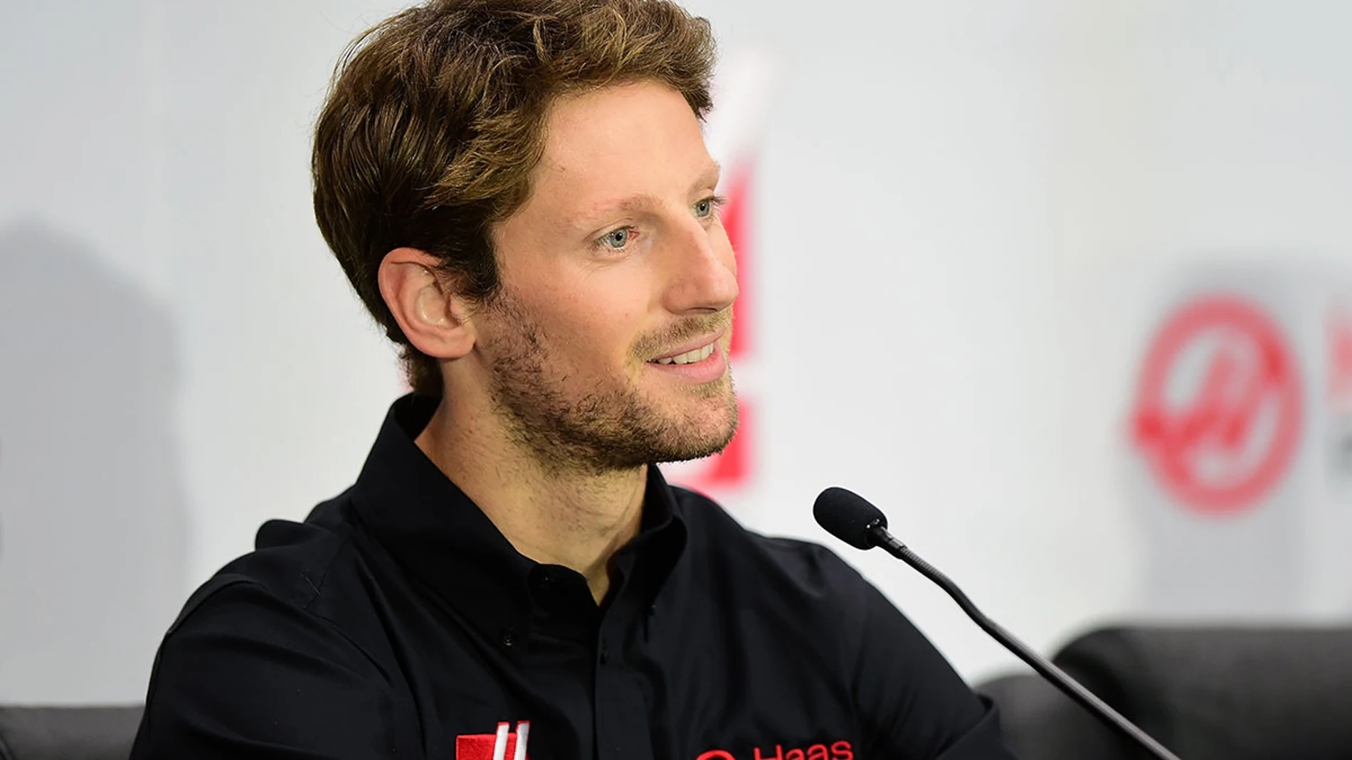 Grosjean, en la rueda de prensa de Haas F1 Team