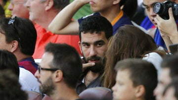 Arda Turan, en un partido del Barça
