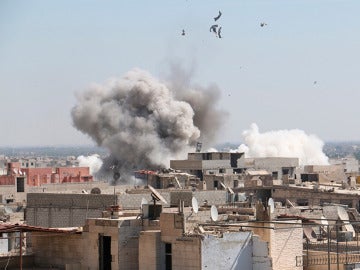 Bombardeos en Siria