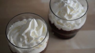 Una estupenda crema de chocolate y almendras