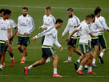 Los jugadores del Real Madrid se entrenan en Valdebebas Los jugadores del Real Madrid se entrenan en Valdebebas