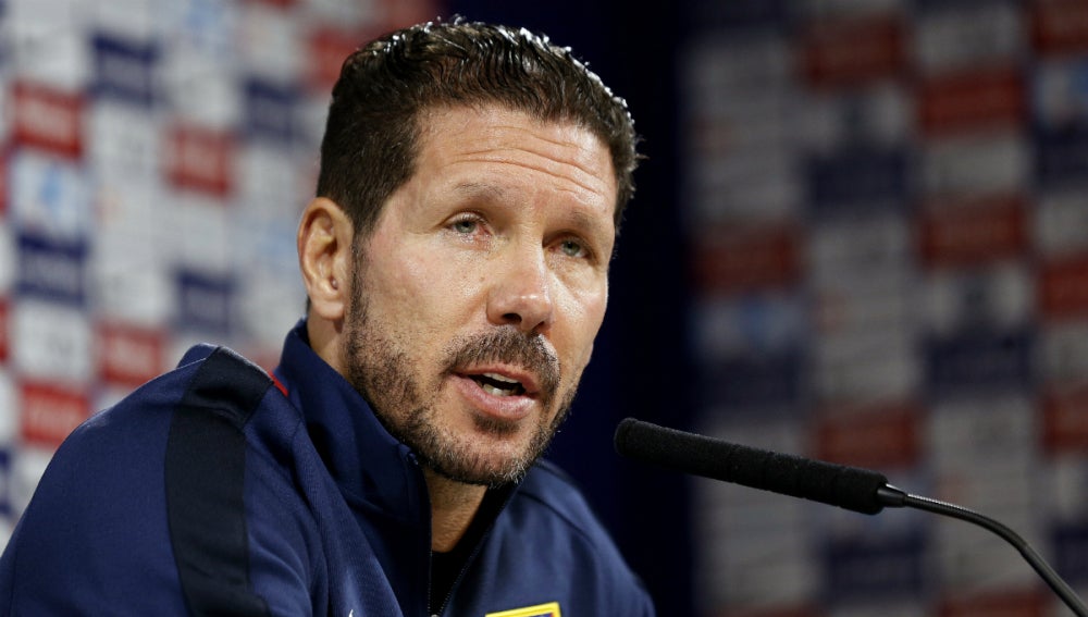 Diego Simeone, en rueda de prensa