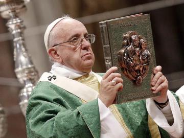 El Papa Francisco en la Basílica de San Pedro