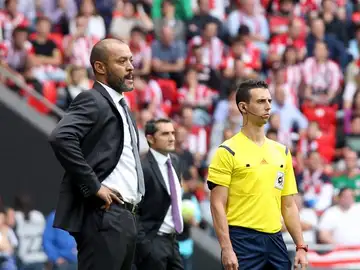 Nuno Espirito Santo en San Mamés Nuno Espirito Santo en San Mamés