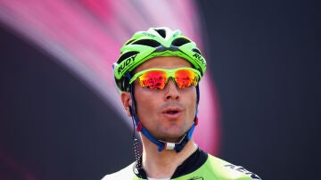 Ivan Basso, durante  una participación en el Giro de Italia