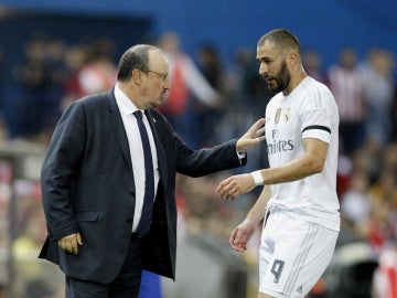 Benzema, con Benítez