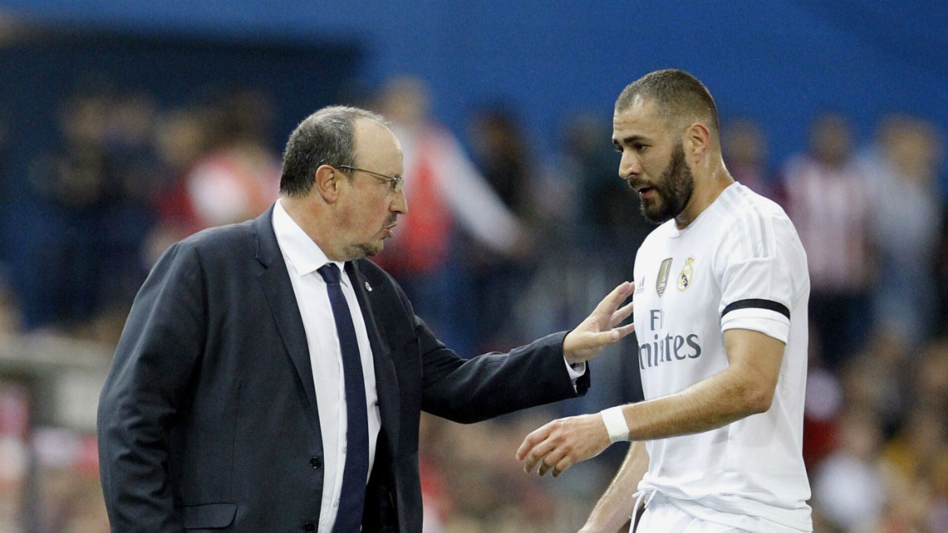 Benzema, con Ben&iacute;tez