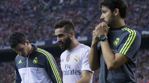 Carvajal se retira lesionado del Calder&oacute;n