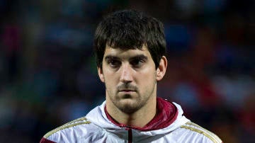 Mikel San Jose, durante un encuentro con la selección española