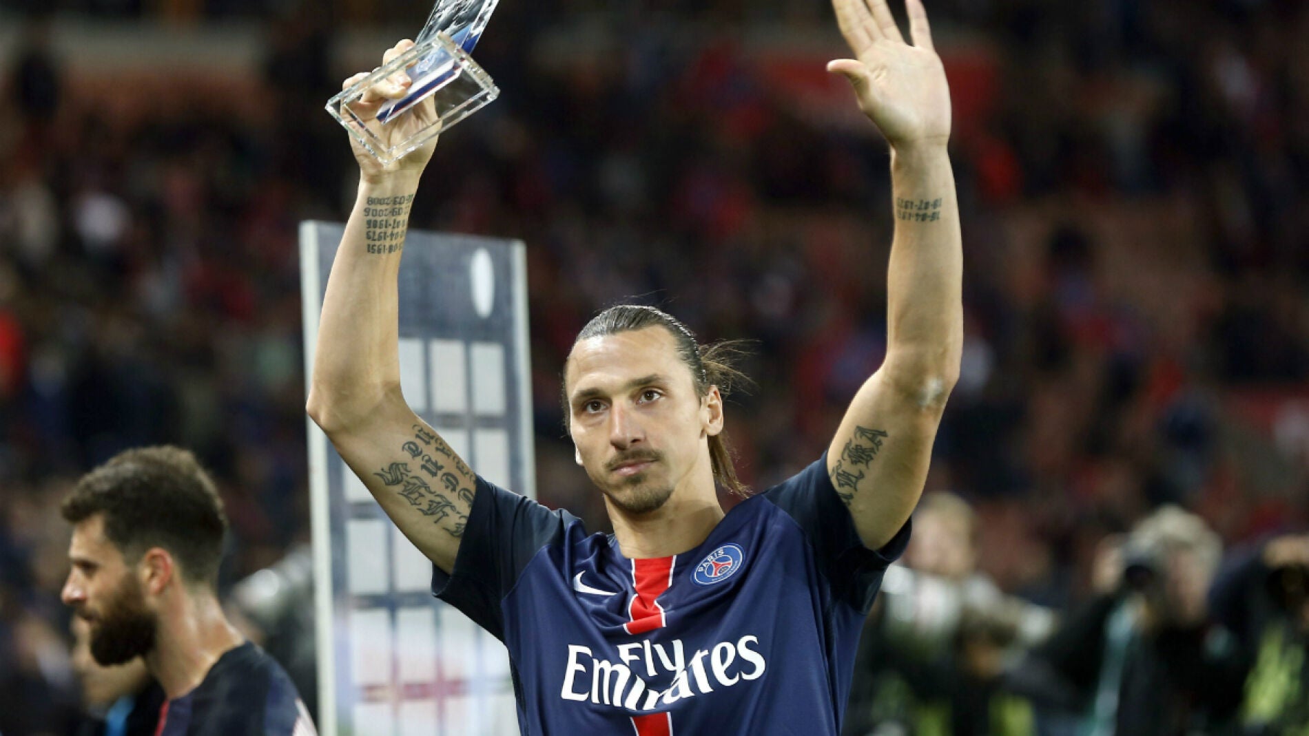 Zlatan Ibrahimovic, tras batir el r&eacute;cord de goles del PSG