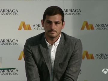 Iker Casillas durante un acto publicitario