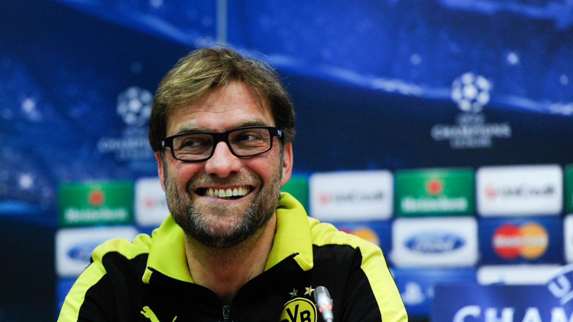 Jurgen Klopp, durante una rueda de prensa con el Dortmund Jurgen Klopp, durante una rueda de prensa con el Dortmund