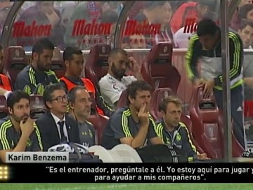 Benzema, en el banquillo del Calderón