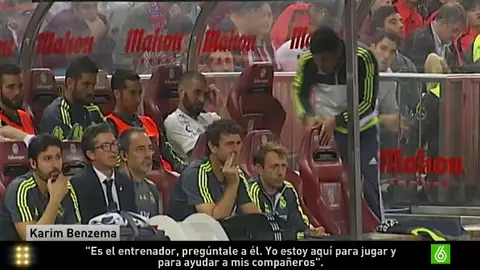 Benzema, en el banquillo del Calderón Benzema, en el banquillo del Calderón