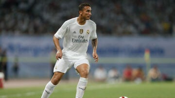 Danilo, durante un partido con el Real Madrid