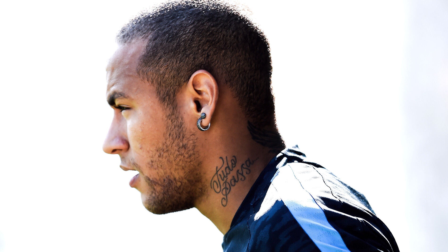 Neymar, durante un entrenamiento con el F.C Barcelona