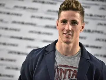 Fernando Torres, durante un acto publicitario Fernando Torres, durante un acto publicitario