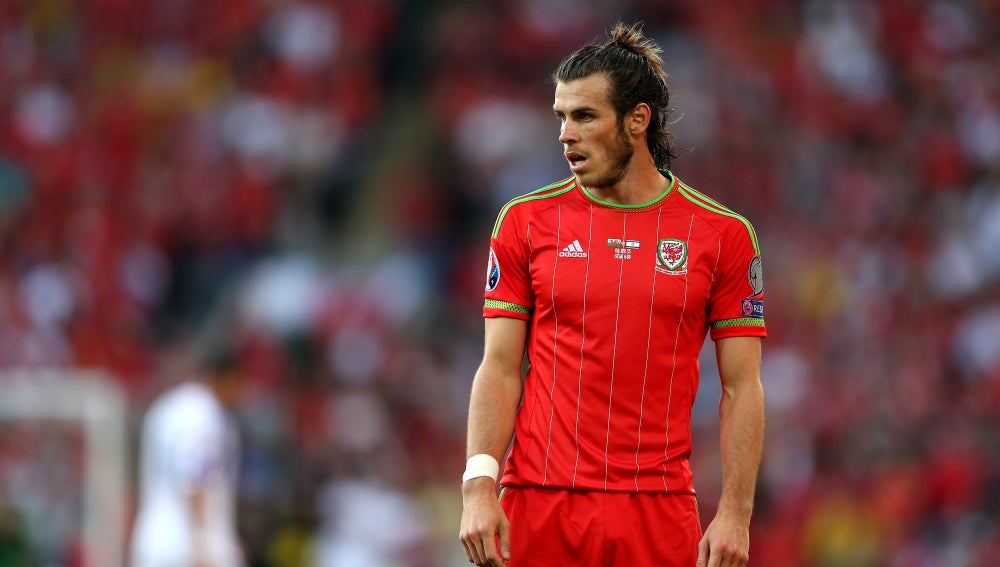 Gareth Bale, con la selección de Gales