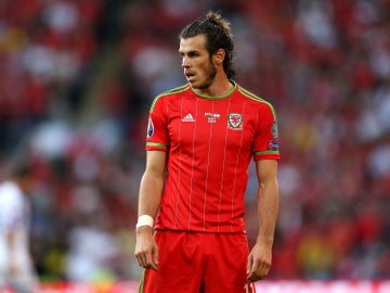 Gareth Bale, con la selección de Gales