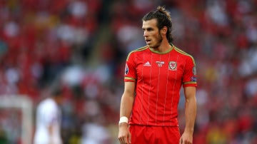 Gareth Bale, con la selección de Gales