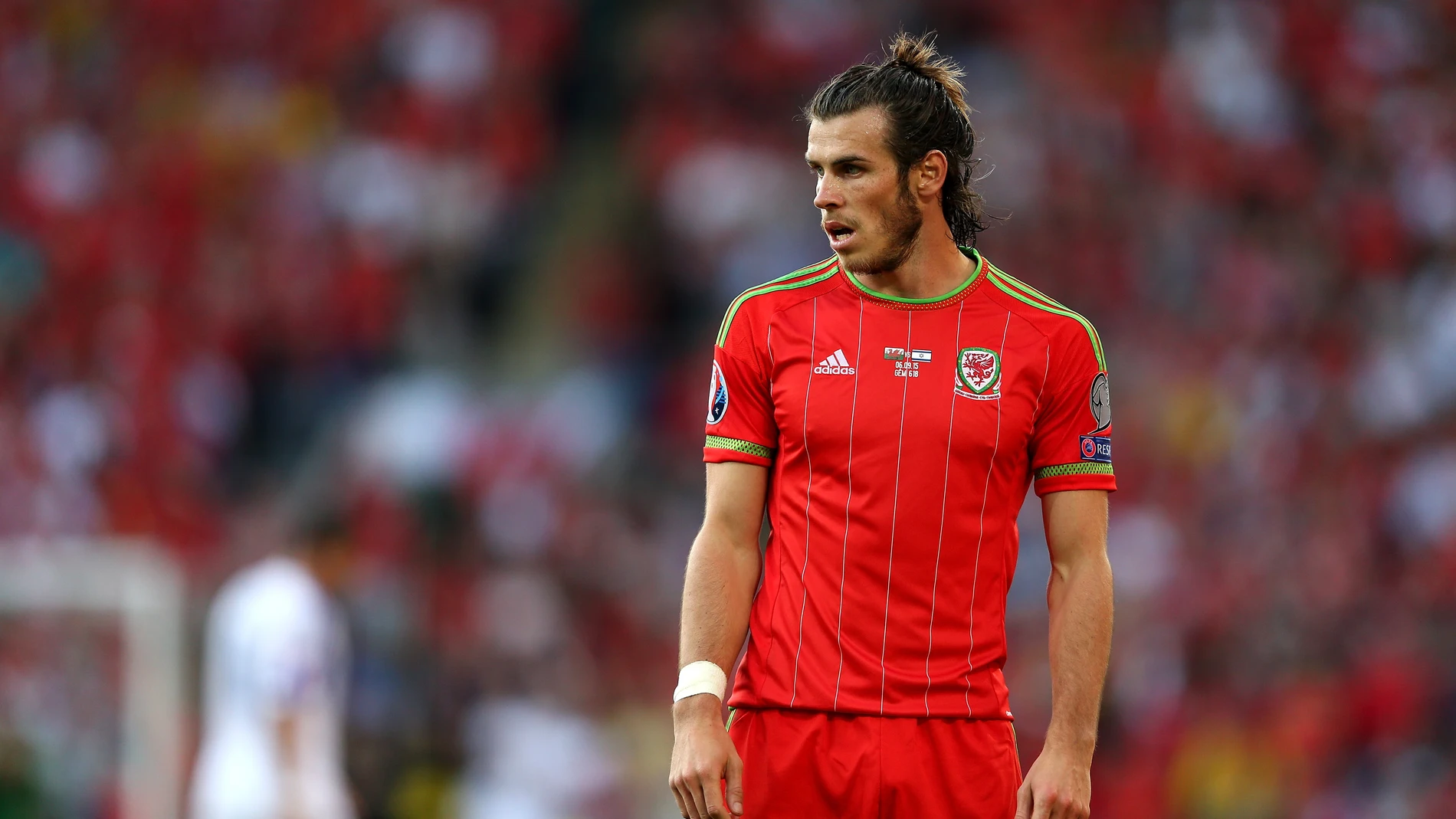 Gareth Bale, con la selección de Gales Gareth Bale, con la selección de Gales