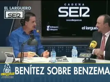 Rafa Benítez habla de Benzema en 'El Larguero'. Rafa Benítez habla de Benzema en 'El Larguero'.