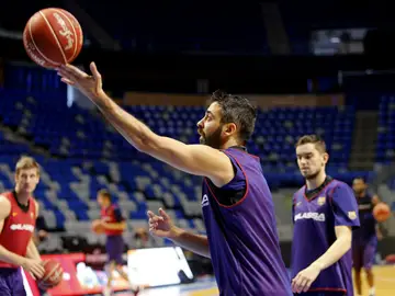 Juan Carlos Navarro, durante un entrenamiento Juan Carlos Navarro, durante un entrenamiento