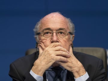 Joseph Blatter, durante una comparecencia