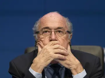 Joseph Blatter, durante una comparecencia Joseph Blatter, durante una comparecencia