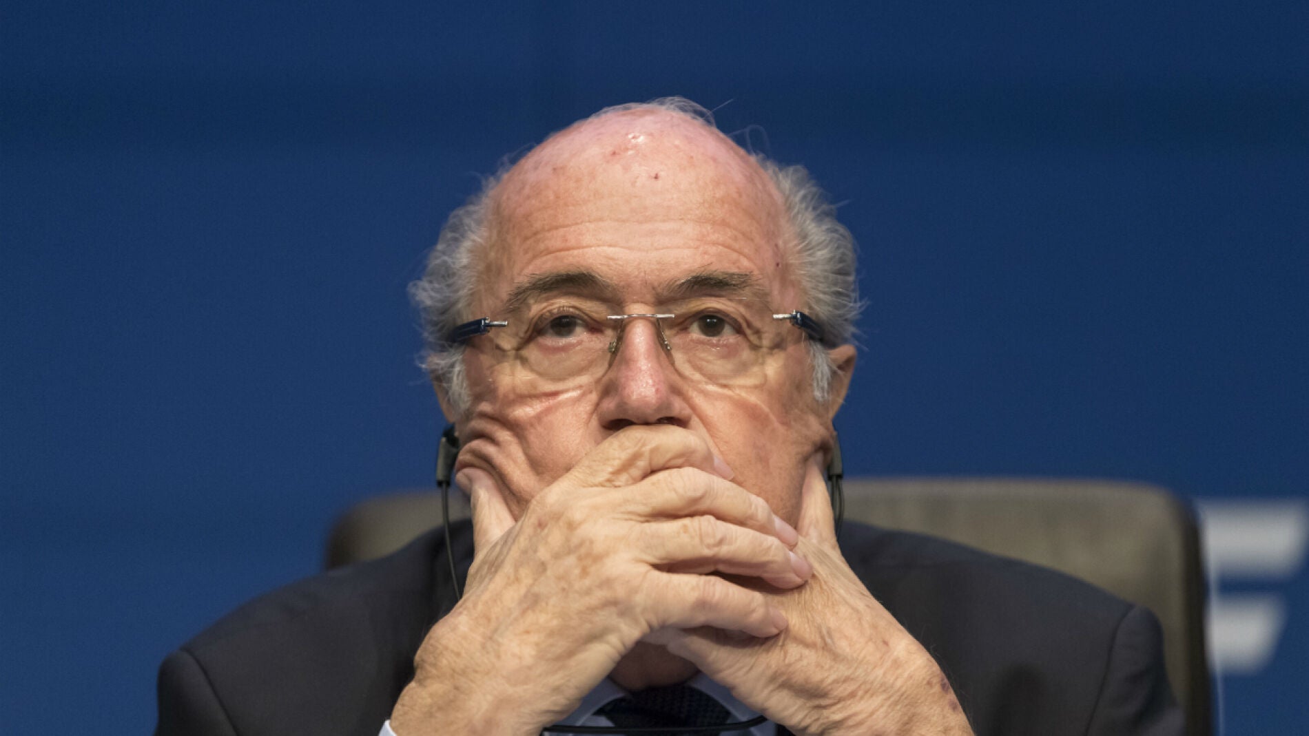 Joseph Blatter, durante una comparecencia