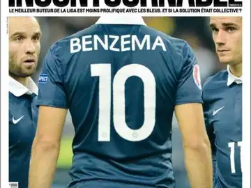 Portada de L'Equipe sobre Benzema Portada de L'Equipe sobre Benzema