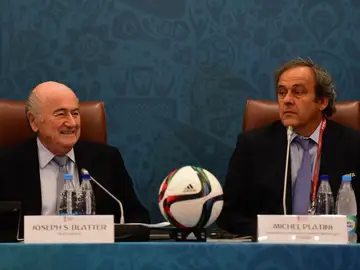 Joseph Blatter y Michel Platini Joseph Blatter y Michel Platini
