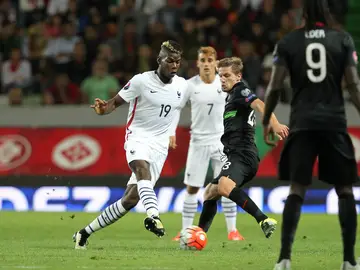 Paul Pogba, durante un encuentro con Francia Paul Pogba, durante un encuentro con Francia