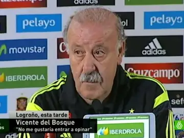 Vicente del Bosque, en rueda de prensa Vicente del Bosque, en rueda de prensa