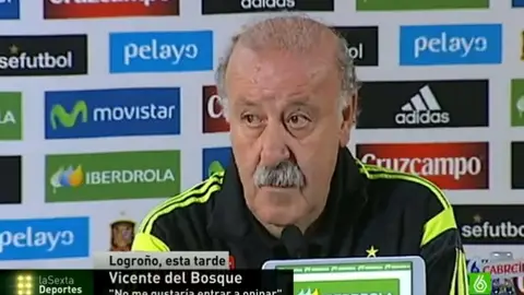 Vicente del Bosque, en rueda de prensa Vicente del Bosque, en rueda de prensa