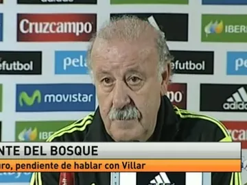 Del Bosque, en rueda de prensa Del Bosque, en rueda de prensa
