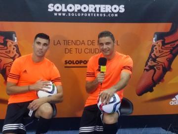 Joaquín Sánchez junto a José Antonio Reyes en un evento publicitario