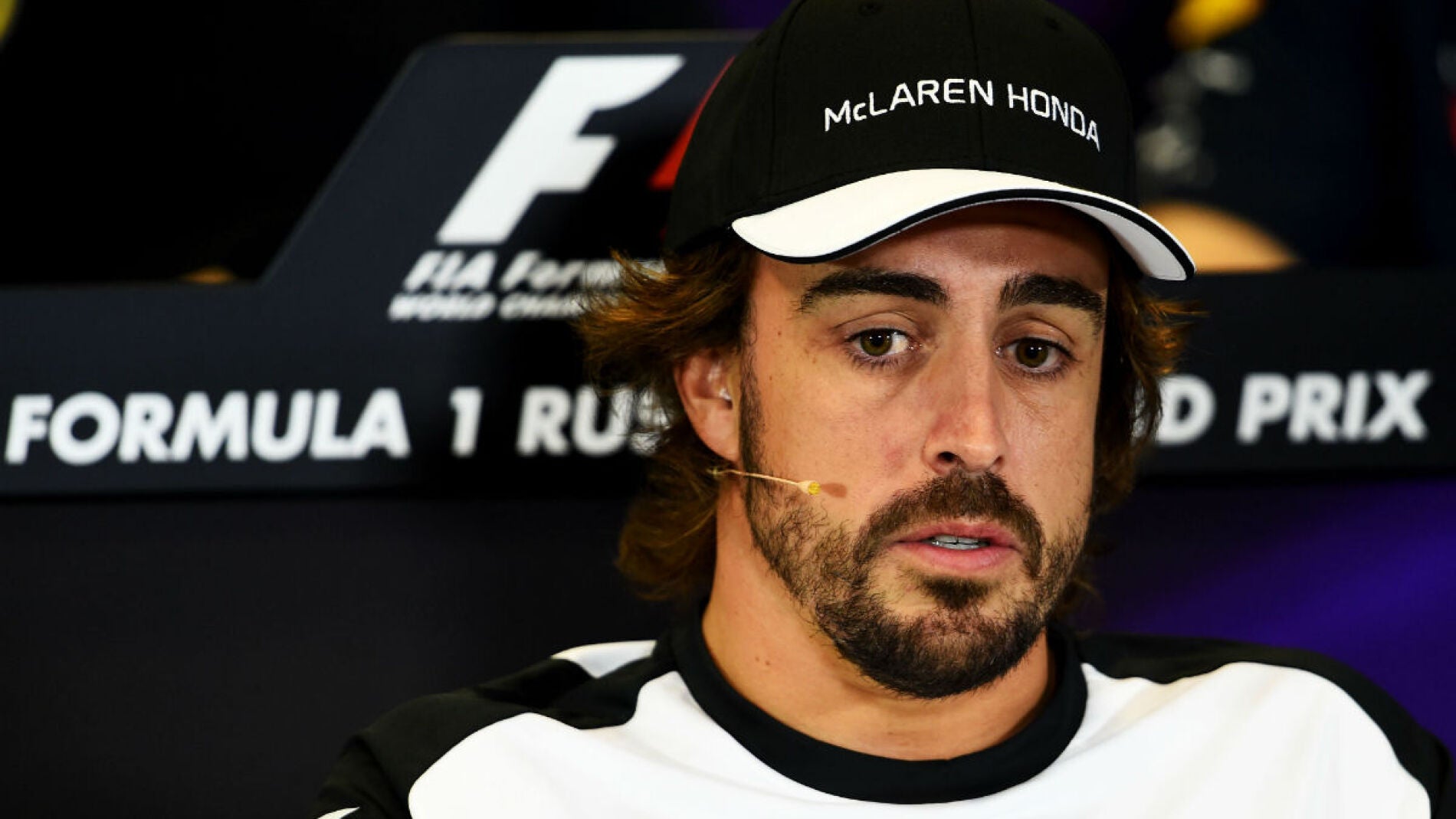 Fernando Alonso, en rueda de prensa